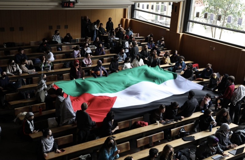 Les étudiants de Sciences Po Paris soutiennent la Palestine