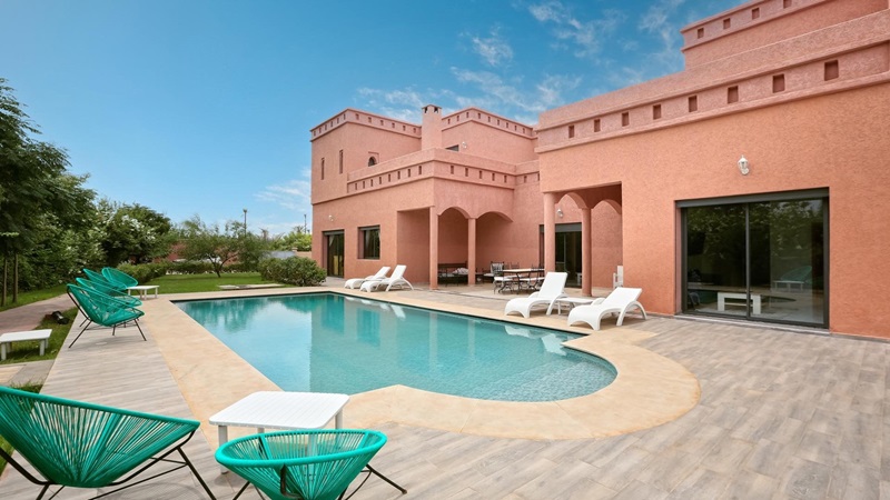 Très belle villa marocaine et moderne à vendre dans la Palmeraie de Marrakech 2